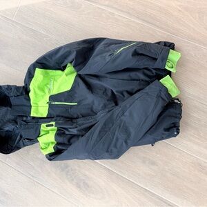 Spyder Black and Green Ski Jacket